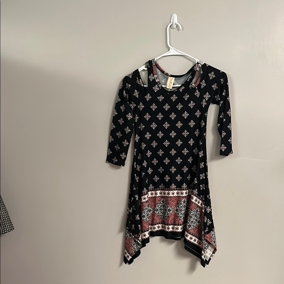 Truth Black and White Fit and Flare Mini Dress - Picture 1 of 8
